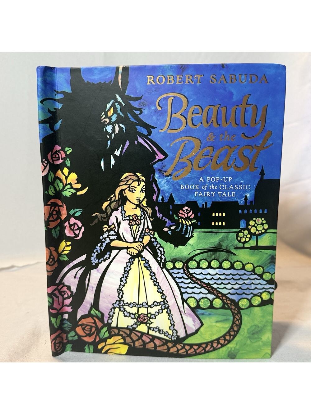 Robert Sabuda Beauty and the Beast Pop-Up Book Hardcover 3D Fairy Tale READ